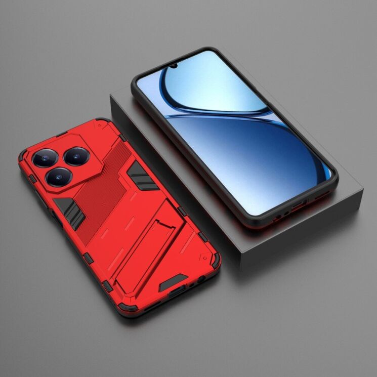 Защитный чехол Deexe Bibercas для Realme C63 / C61 - Red: фото 6 из 8