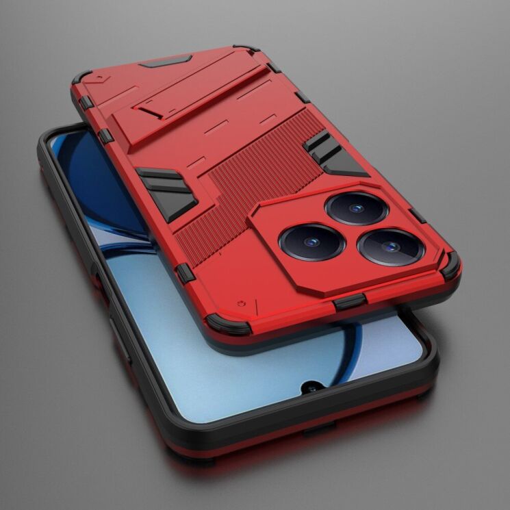 Защитный чехол Deexe Bibercas для Realme C63 / C61 - Red: фото 5 из 8