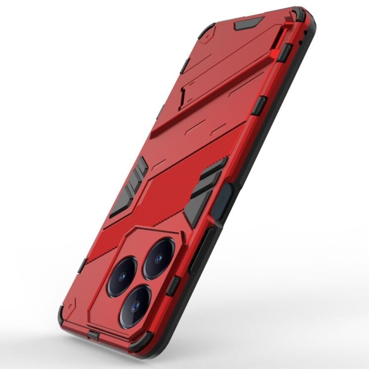 Защитный чехол Deexe Bibercas для Realme C63 / C61 - Red: фото 4 из 8