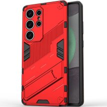 Защитный чехол Deexe Bibercas для Samsung Galaxy S25 Ultra (S938) - Red: фото 1 из 7