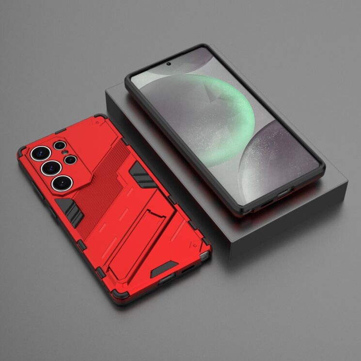 Защитный чехол Deexe Bibercas для Samsung Galaxy S25 Ultra (S938) - Red: фото 4 из 7