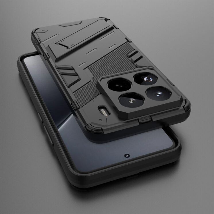Захисний чохол Deexe Bibercas для Xiaomi 15 Pro - Black: фото 4 з 7