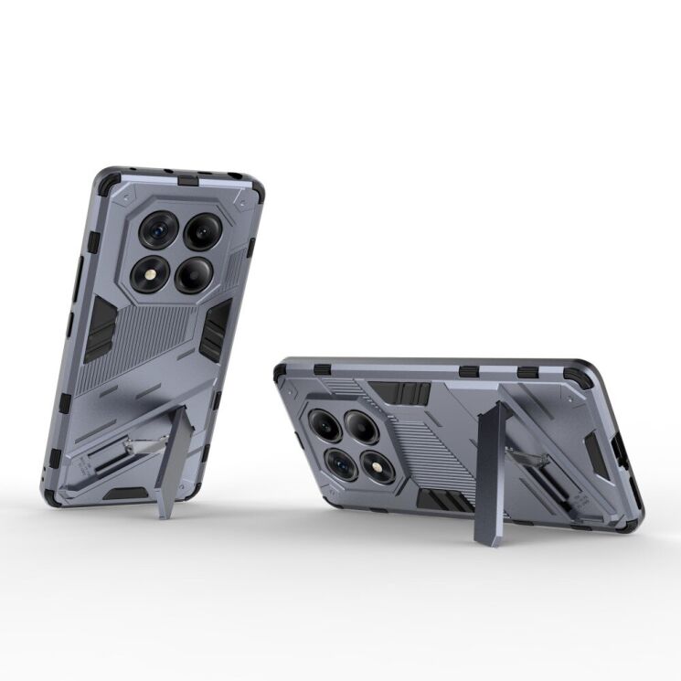 Защитный чехол Deexe Bibercas для Xiaomi Redmi Note 14 Pro - Grey: фото 2 из 6