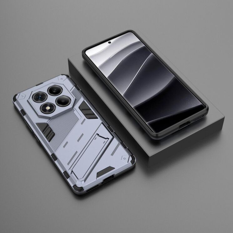 Защитный чехол Deexe Bibercas для Xiaomi Redmi Note 14 Pro - Grey: фото 5 из 6