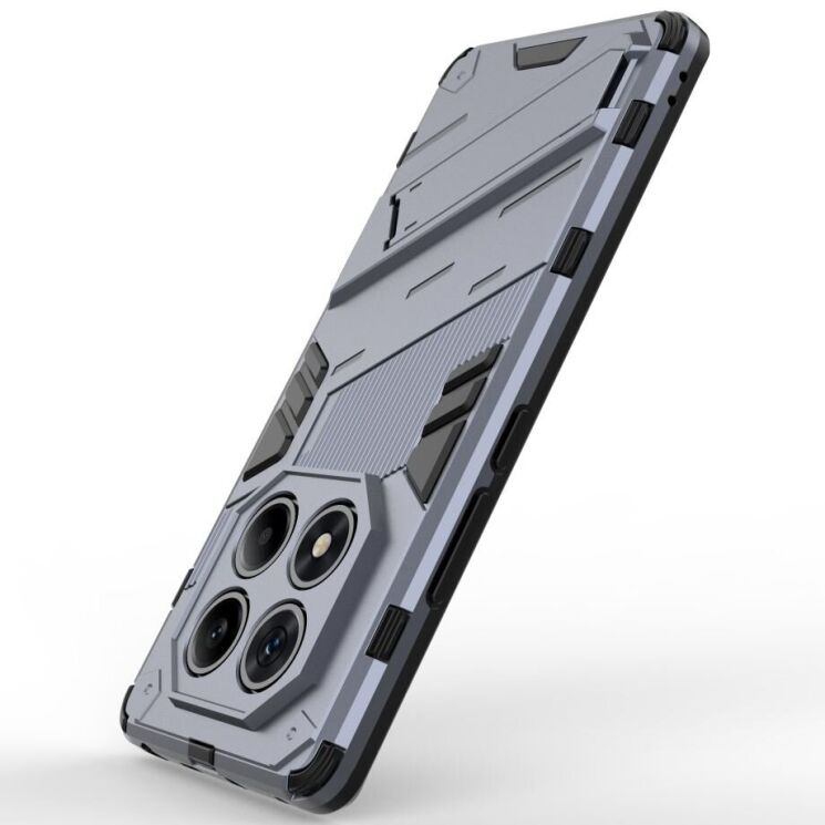 Защитный чехол Deexe Bibercas для Xiaomi Redmi Note 14 Pro - Grey: фото 3 из 6