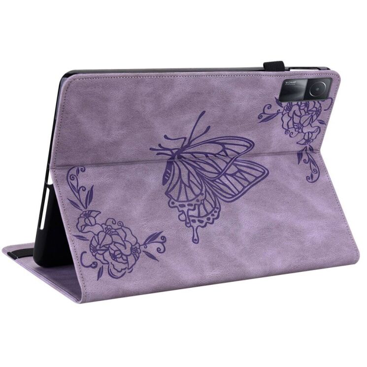 Защитный чехол Deexe Butterfly для Xiaomi Redmi Pad - Purple: фото 4 из 6