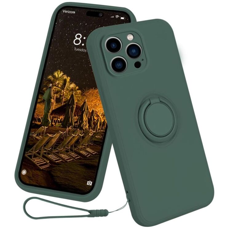 Защитный чехол Deexe Color Shell для Apple iPhone 16 Pro Max - Dark Green: фото 1 из 6