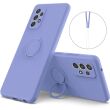 Захисний чохол Deexe Color Shell with Strap для Samsung Galaxy A33 (A336) - Purple (292767V)