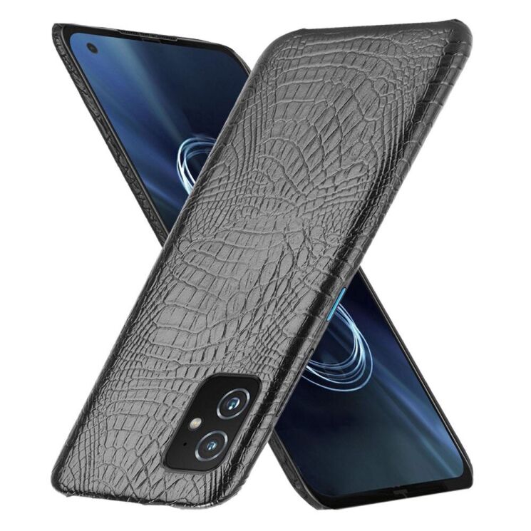 Захисний чохол Deexe Croco Style для ASUS Zenfone 8 (ZS590KS) - Black: фото 3 з 6