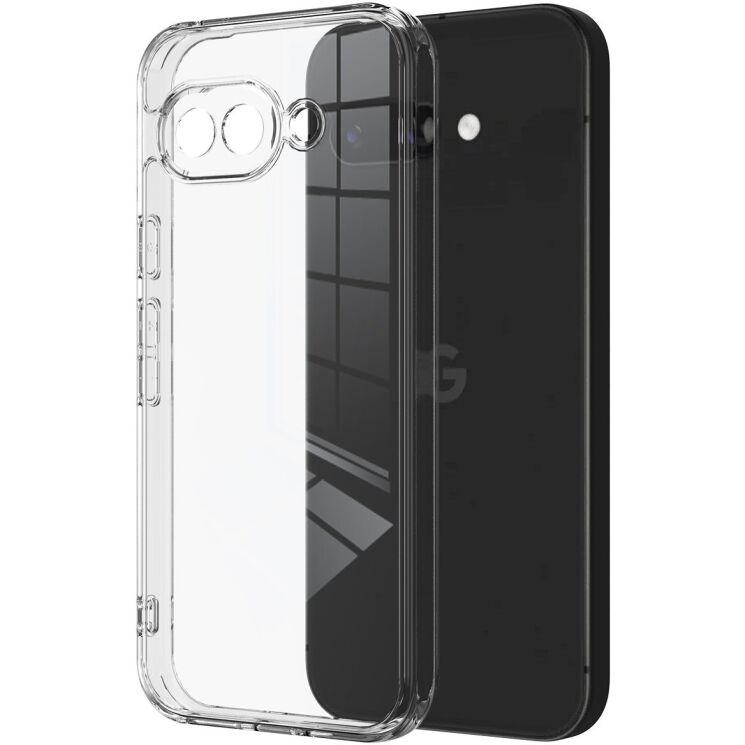 Защитный чехол Deexe Crystal Hybrid для Google Pixel 10a - Clear: фото 2 из 7