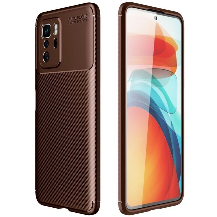 Защитный чехол Deexe Fusion для Xiaomi Poco X3 GT / Redmi Note 10 Pro 5G - Brown: фото 1 из 6