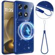 Защитный чехол Deexe Glitter Case with MagSafe для Motorola Signature - Blue (407621L)