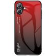 Защитный чехол Deexe Gradient Color для Apple iPhone 16 - Black / Red (360760BR)