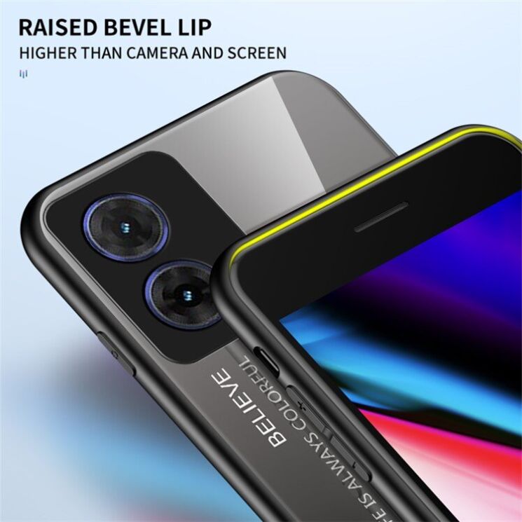 Захисний чохол Deexe Gradient Color для Motorola Moto G85 - Black / Grey: фото 9 з 11