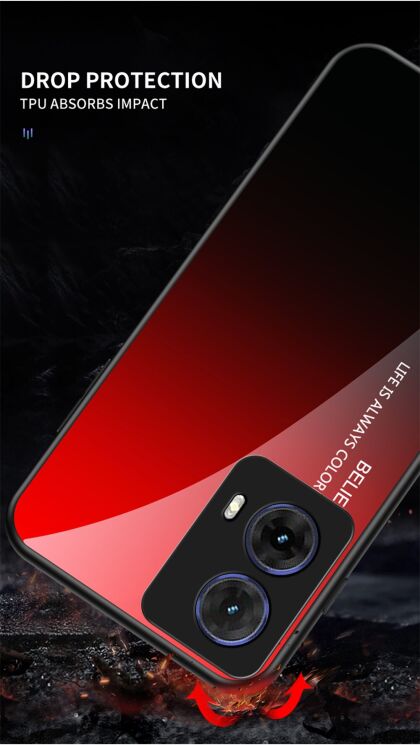 Захисний чохол Deexe Gradient Color для Motorola Moto G85 - Black / Grey: фото 5 з 11