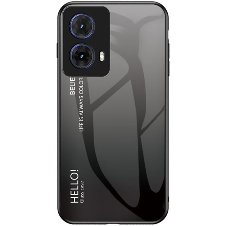 Захисний чохол Deexe Gradient Color для Motorola Moto G85 - Black / Grey: фото 1 з 11