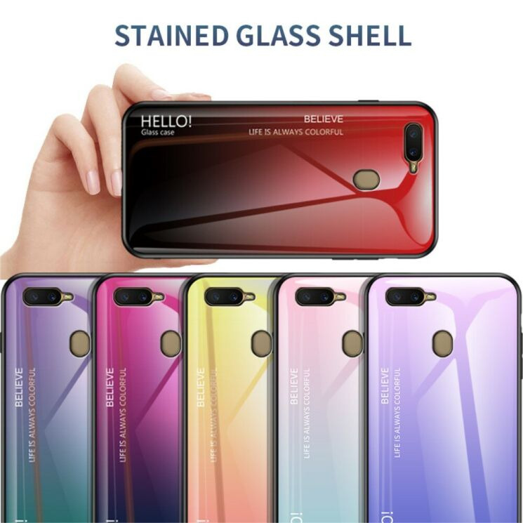 Захисний чохол Deexe Gradient Color для OPPO A12 - Yellow / Pink: фото 3 з 10