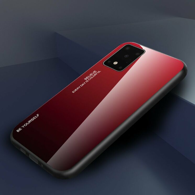 Защитный чехол Deexe Gradient Color для Samsung Galaxy S20 Ultra (G988) - Red: фото 2 из 11