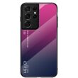 Защитный чехол Deexe Gradient Color для Samsung Galaxy S21 Ultra - Rose / Blue (229016G)
