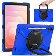 Защитный чехол Deexe Hand Grip для Samsung Galaxy Tab S12 Ultra / S11 Ultra (X930/X936) - Blue: фото 1 из 10