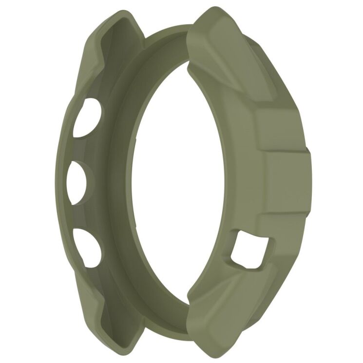 Защитный чехол Deexe Hollow Cover для Garmin Approach S70 47mm - Jungle Green: фото 3 из 8