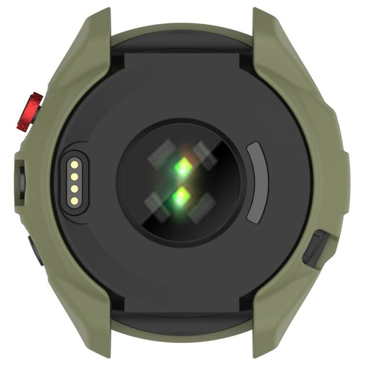 Защитный чехол Deexe Hollow Cover для Garmin Approach S70 47mm - Jungle Green: фото 7 из 8