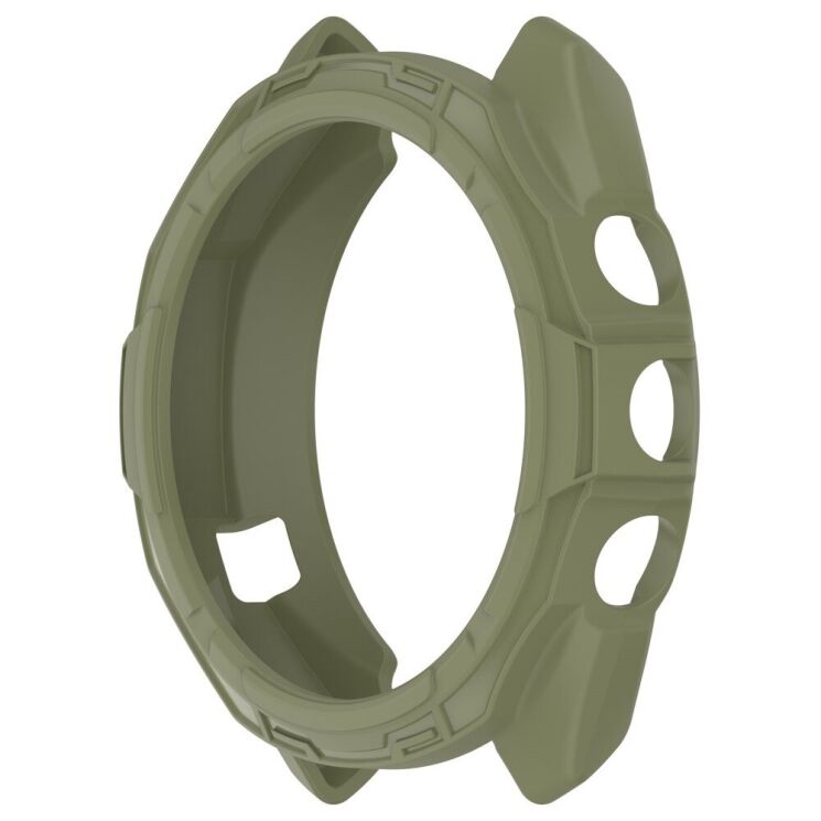 Защитный чехол Deexe Hollow Cover для Garmin Approach S70 47mm - Jungle Green: фото 2 из 8