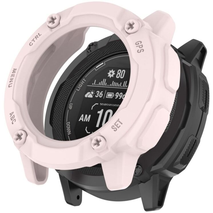 Защитный чехол Deexe Hollow Cover для Garmin Instinct 2X - Light Pink: фото 1 из 8
