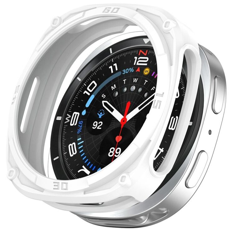Защитный чехол Deexe Hollow Cover для Samsung Galaxy Watch 8 (40mm) - White: фото 1 из 6
