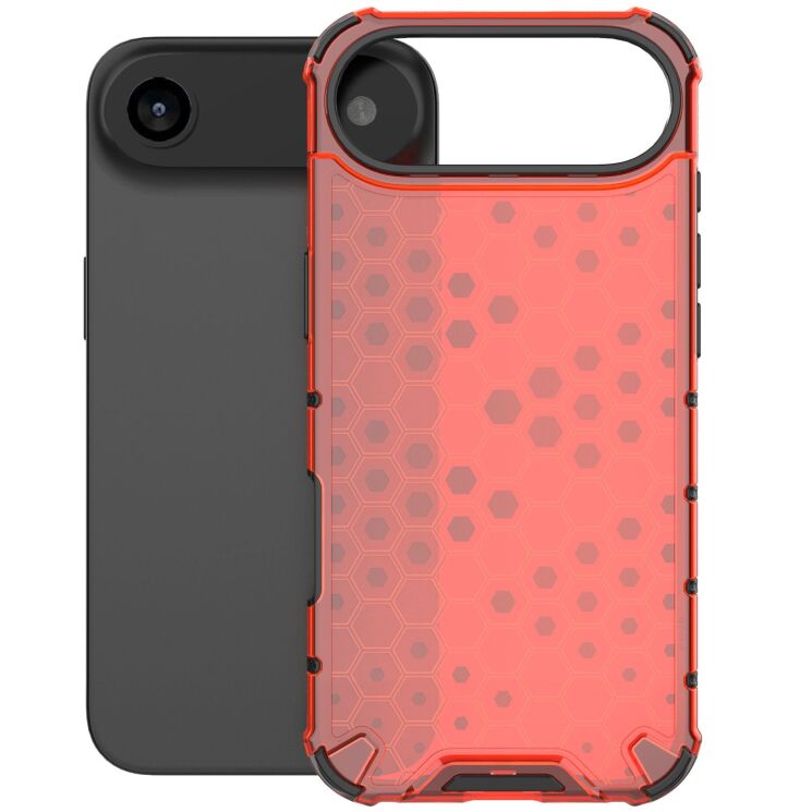 Захисний чохол Deexe Honeycomb Series для Apple iPhone 17 Air - Red: фото 2 з 6