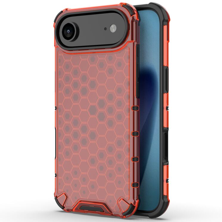 Захисний чохол Deexe Honeycomb Series для Apple iPhone 17 Air - Red: фото 1 з 6