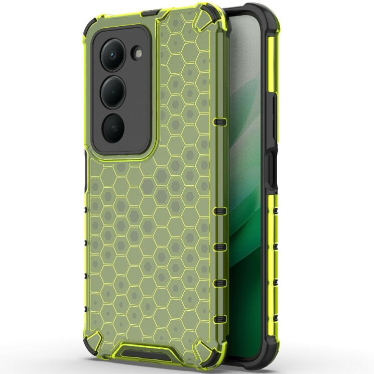Захисний чохол Deexe Honeycomb Series для Xiaomi Redmi 15 - Green (390918G) Захисний чохол Deexe Honeycomb Series для Xiaomi Redmi 15 - Green: фото 1 з 5