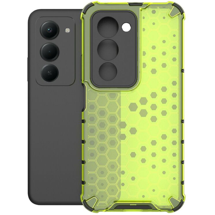 Захисний чохол Deexe Honeycomb Series для Xiaomi Redmi 15 - Green (390918G) Захисний чохол Deexe Honeycomb Series для Xiaomi Redmi 15 - Green: фото 2 з 5