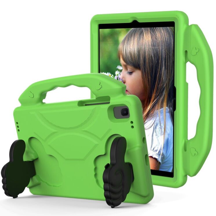 Захисний чохол Deexe Kids Stand для Samsung Galaxy Tab A8 10.5 (X200/205) - Green: фото 1 з 6