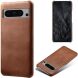 Защитный чехол Deexe Leather Back Cover для Google Pixel 8 Pro - Brown (325870Z). Фото 1 из 4