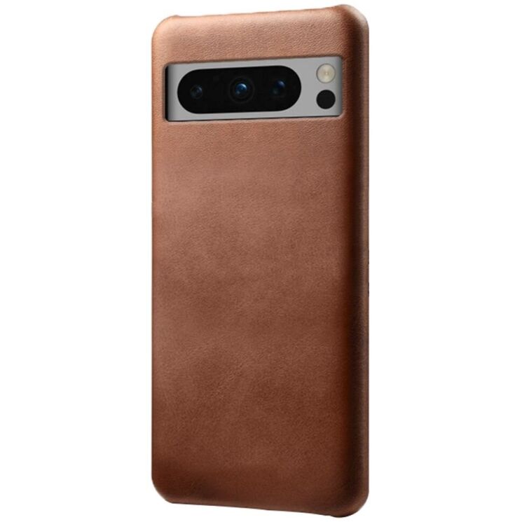 Защитный чехол Deexe Leather Back Cover для Google Pixel 8 Pro - Brown: фото 2 из 4