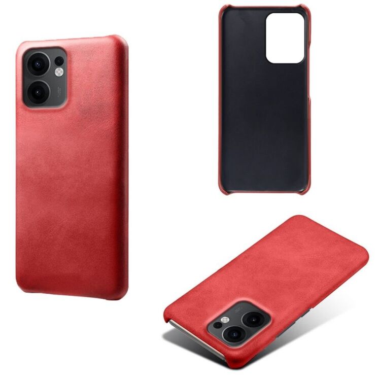 Защитный чехол Deexe Leather Back Cover для OPPO Reno 13 F/FS 5G - Red: фото 5 из 5
