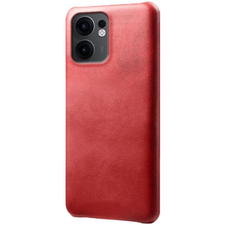 Защитный чехол Deexe Leather Back Cover для OPPO Reno 13 F/FS 5G - Red: фото 1 из 5