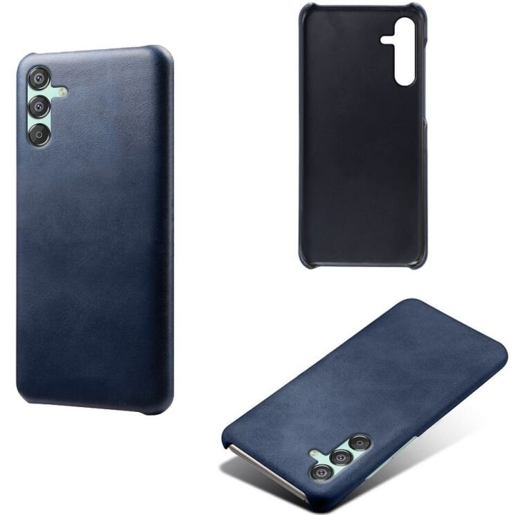 Защитный чехол Deexe Leather Back Cover для Samsung Galaxy M15 (M156) - Blue: фото 4 из 4