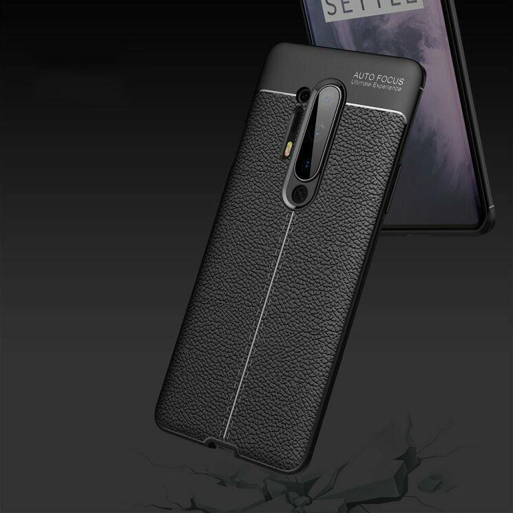 Защитный чехол Deexe Leather Cover для OnePlus 8 Pro - Red: фото 6 из 8