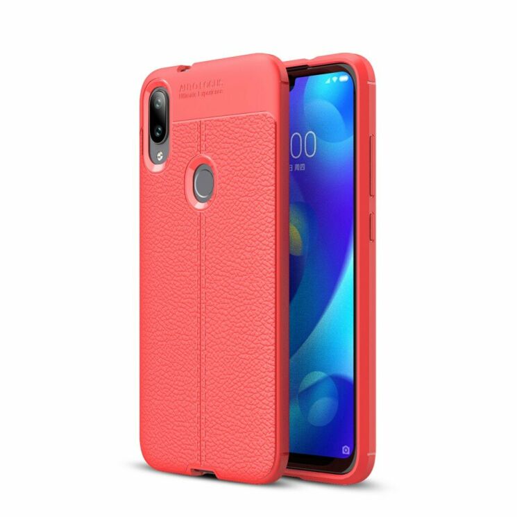 Защитный чехол Deexe Leather Cover для Xiaomi Mi Play - Red: фото 1 из 10