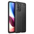 Защитный чехол Deexe Leather Cover для Xiaomi Redmi K40 / K40 Pro / Mi 11i / Poco F3 - Black (229800B)