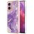 Защитный чехол Deexe Marble Style для Motorola Moto G24 / G04 / G04s / E14 - Purple: фото 1 из 6