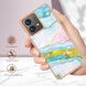 Захисний чохол Deexe Marble Style для Motorola Moto G84 - Rose Gold (339143RG). Фото 4 з 6