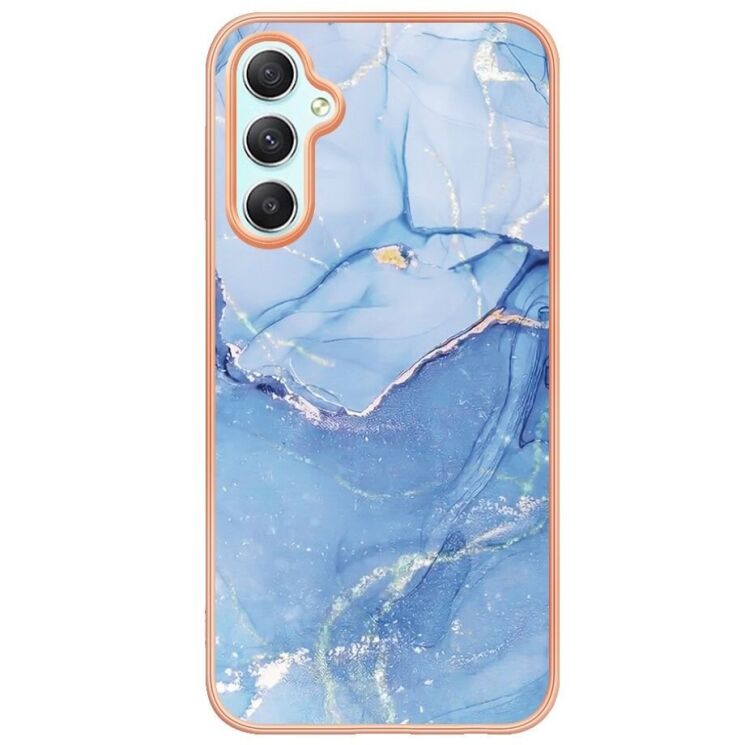 Защитный чехол Deexe Marble Style для Samsung Galaxy A24 (A245) - Blue: фото 2 из 8
