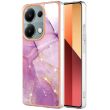 Защитный чехол Deexe Marble Style для Xiaomi Redmi Note 13 Pro 4G / Poco M6 Pro - Light Purple (345763LV)