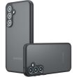 Защитный чехол Deexe Matte Skin для Samsung Galaxy S23 FE - Transparent / Black (367599H)
