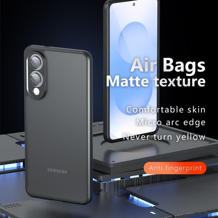 Захисний чохол Deexe Matte Skin для Samsung Galaxy S25 Edge (S937) - Black: фото 2 з 10