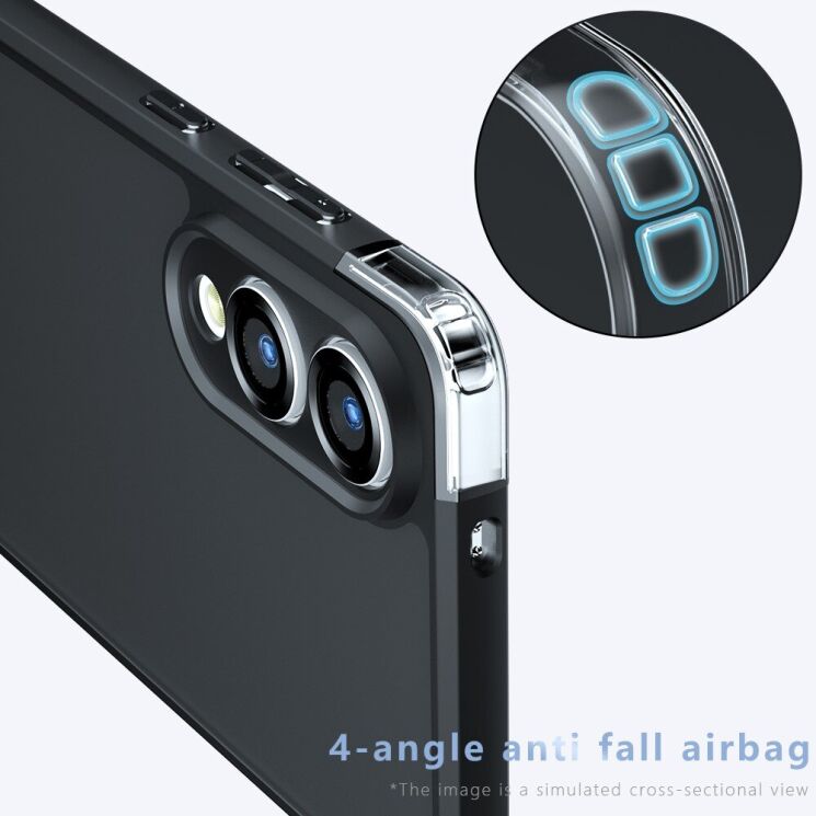 Захисний чохол Deexe Matte Skin для Samsung Galaxy S25 Edge (S937) - Black: фото 4 з 10