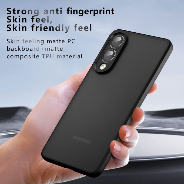Захисний чохол Deexe Matte Skin для Samsung Galaxy S25 Edge (S937) - Black: фото 7 з 10